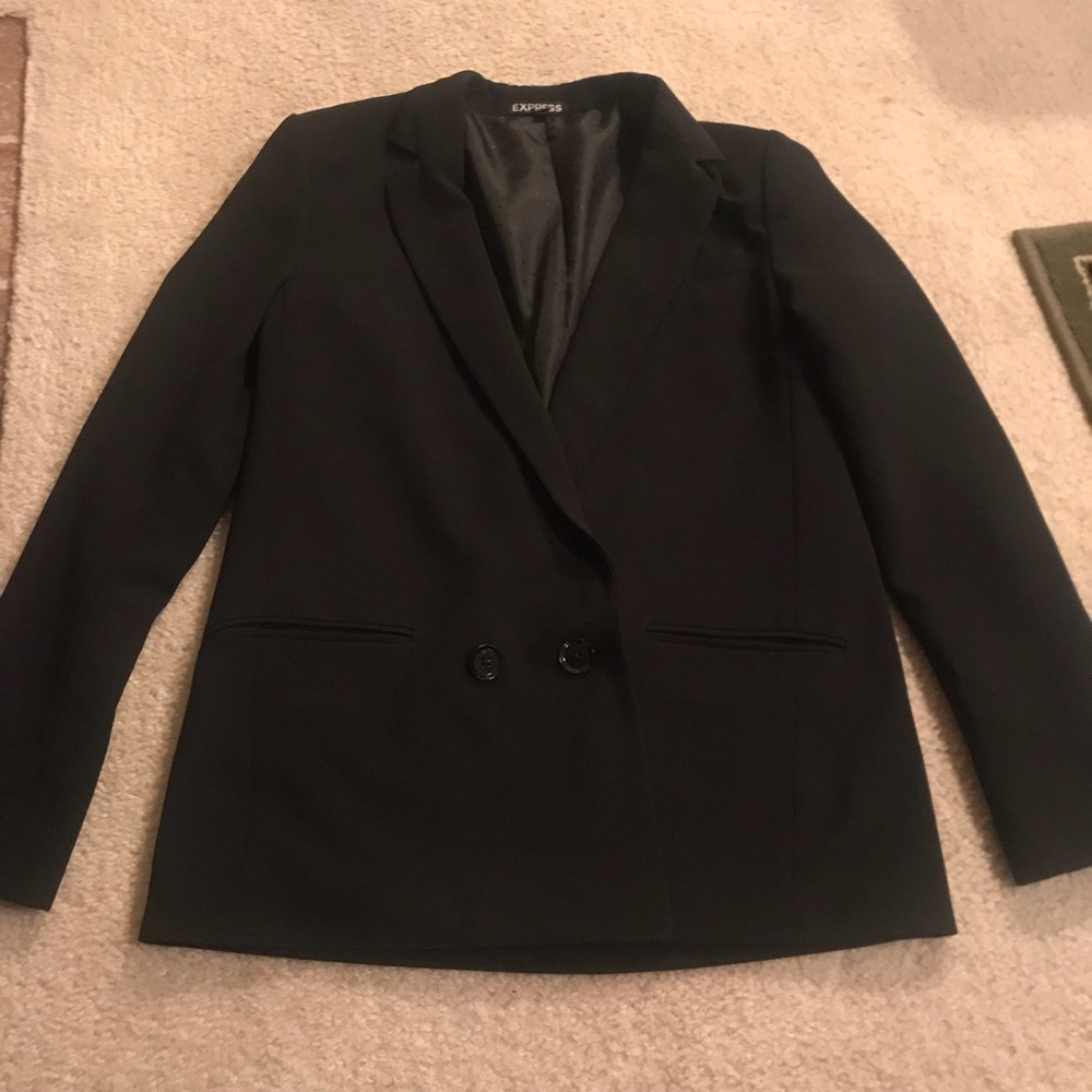 Express Black Boyfriend Blazer size 4
